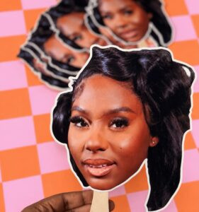 Personalised photo face fan