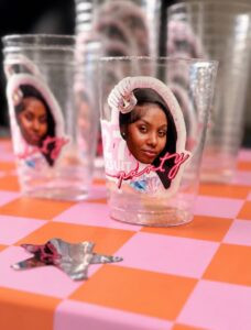 Personalised face fans made from customer photos