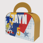 Sonic themed personalised favour box - Image 2