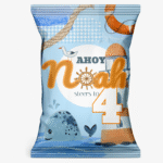 Nautical themed personalised crisp bag
