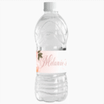 Floral theme water bottle wrapper