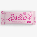 Hand drawn pink candy wrapper