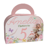 Fairy themed personalised favour box