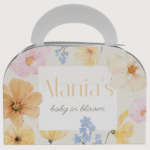 Floral baby shower favour box