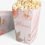 Floral themed popcorn box