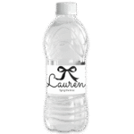 Black and white modern personalised water bottle wrapper - Image 2