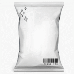 Black and white modern personalised chip bag - Image 2