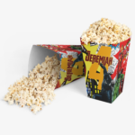 Superhero themed popcorn box