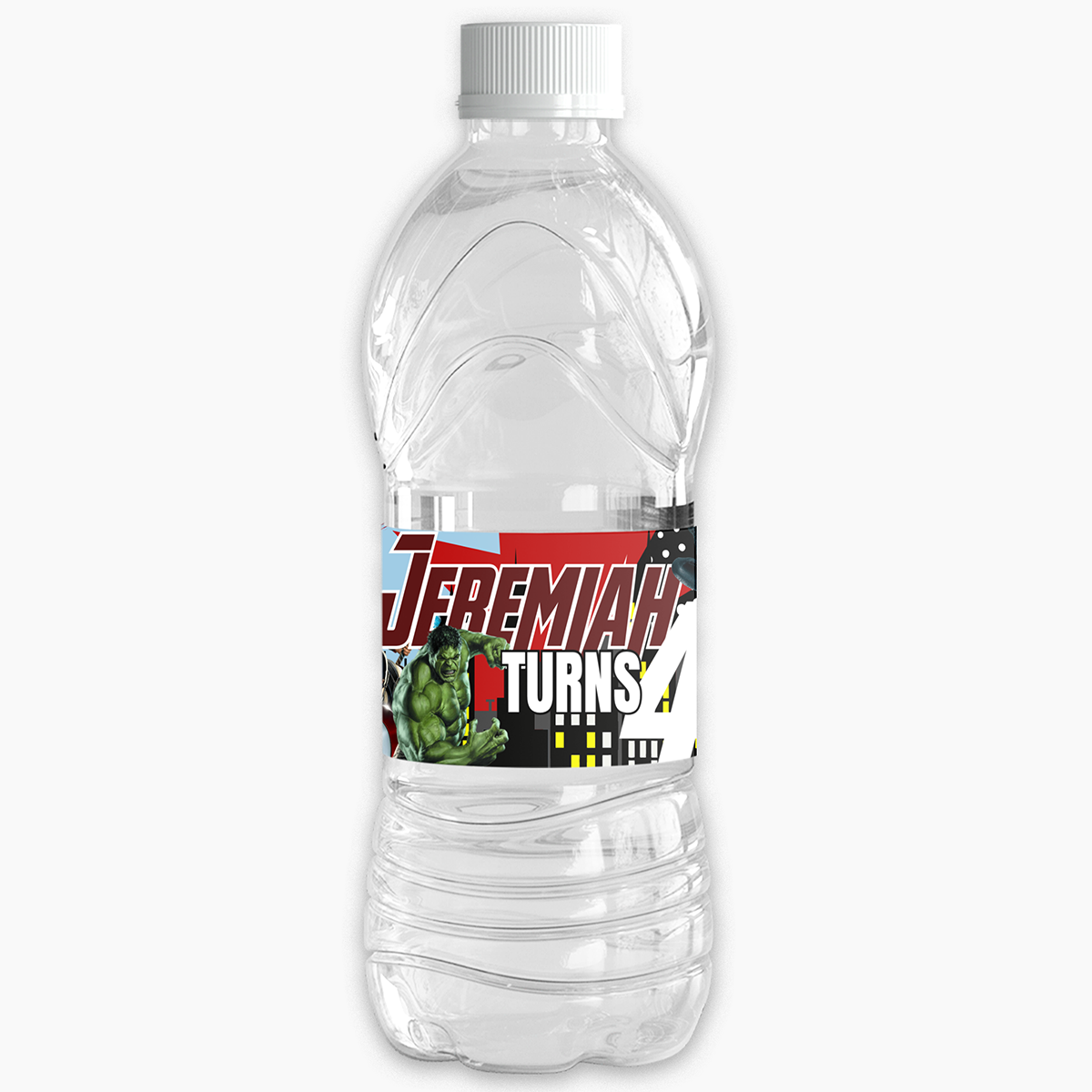 superhero water 2 superhero water bottle wrapper - Image 1