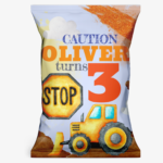 Digger Themed Personalised Chip Bag
