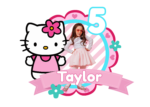 Hello kitty Fan/Cake Topper - Image 3