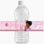 Bedazzled Birthday - personalised water bottle label