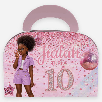 Bedazzled box - personalised party box label